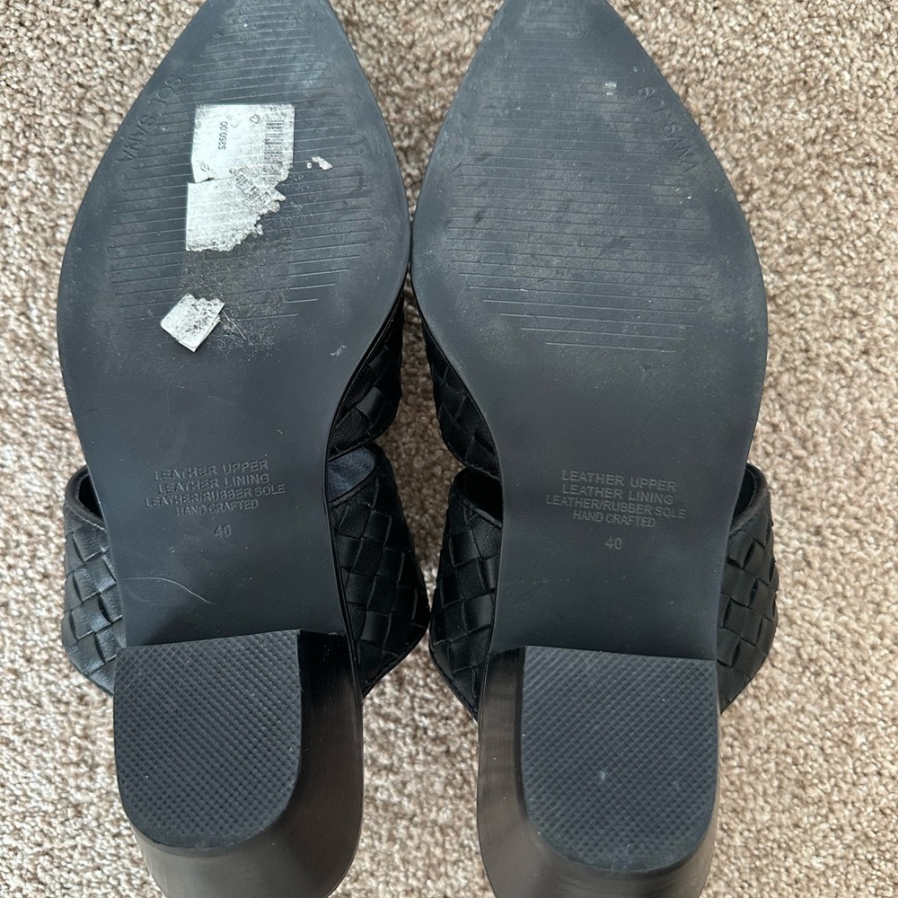 Sol Sana Black Woven Mules - Picture 6 of 6